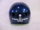 T8-brainsaver Triple Brainsaver Glossy Helmet With Standard Liner Blue 604352010290