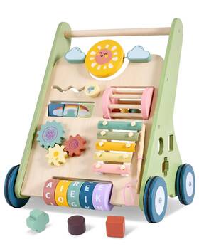 Takeeyce Tk002 Baby Push Walker Wooden With Wheels Montessori For