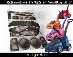 The Toy Restore 4a6b5a28-7295-4 Replacement Stickers Fits Step2 Push Around Buggy Gt Ride-on Car