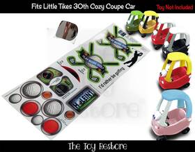 The Toy Restore 5e6ab9c6-aa80-4 Replacement Stickers Fits Little Tikes 30th Cozy Coupe Car Golf Cart