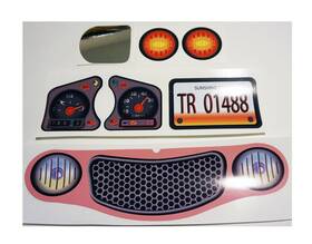 The Toy Restore 671635873736 Replacement Stickers Fits Little Tikes Cozy Coupe Ii Car Pink