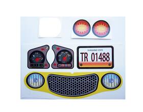 The Toy Restore 671635873828 Replacement Stickers Fits Little Tikes Cozy Coupe Ii Car Yellow