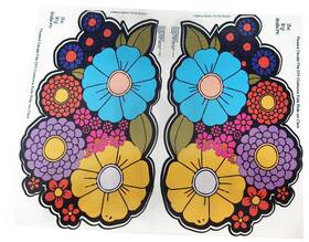 The Toy Restore 671635876188 Vintage Black Flowers Stickers Fits Step2 Little Tikes Kids Cars Tr
