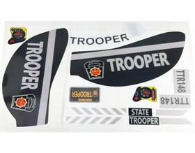 The Toy Restore 671635879332 Replacement Decals Fits Little Tikes 30th Cozy Coupe State Trooper