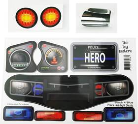 The Toy Restore 671635879738 Replacement Stickers Fits Little Tikes Cozy Coupe Ii Patrol Car Pol