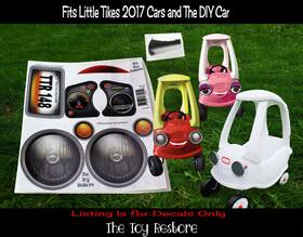 The Toy Restore 671635879950 Replacement Sticker Fits Little Tikes 2017 Cozy Coupe Car Headlights