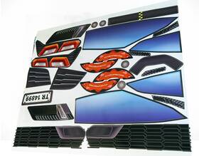 The Toy Restore 671635883131 Replacement Stickers Fits Step2 Z06 Corvette Toddler-to-twin Bed Ne