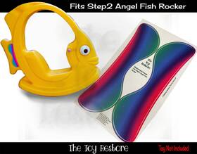 The Toy Restore A0bab9c3-3e37-4 Replacement Stickers Fits Step2 Angel Fish Rocker Ride-on Angelfish