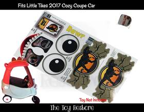 Cdae2579-cc1e-4 The Toy Restore Replacement Stickers Fits Little Tikes T-rex Cozy Coupe Car Ride-on