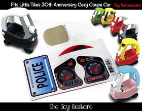 D750e952-7157-4 The Toy Restore Replacement Decal For Little Tikes 30th Police Patrol Cozy Coupe Car