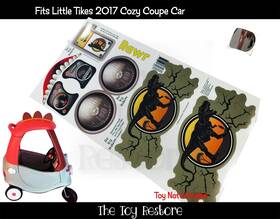 The Toy Restore E7f6a36e-622f-4 Replacement Stickers Fits Little Tikes T-rex Cozy Coupe Car Ride-on