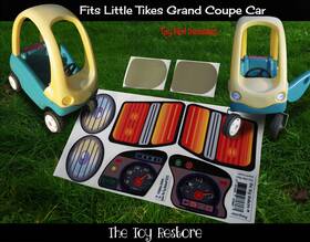 The Toy Restore F1a75115-c86f-4 Replacement Stickers Fits Little Tikes Grand Cozy Coupe Car Decals