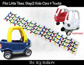 The Toy Restore F81aa955-b592-4 Christmas Lights String Decal Sticker Fits Step2 Little Tikes Car T