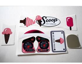 Lt30icecreamms The Toy Restore Decals Fits Little Tikes 30th Cozy Coupe Car Ice Cream Truck Set