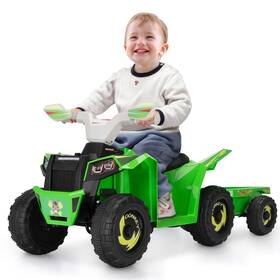 Tobbi Atv-1012 6v Kids Ride On Toy 4 Wheeler Atv For Toddler 1.5-6 Battery Operated Ki