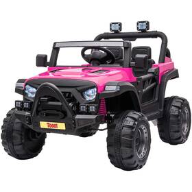 Tobbi Th17f0628-u-c 12v Electric Remote Control Kids Toy Ride On Truck Rose Red For Parts