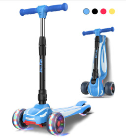 Toddler Scooter For Kids Ages 3-12 Years Old Boy Girl With 3 Wheel Led Lights