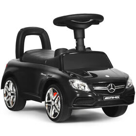 Topbuy Licensed Mercedes Benz Kids Ride On Push Sliding Car Black
