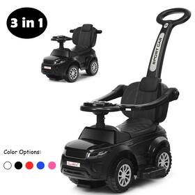 Topbuy Topb004026 3 In 1 Kids Ride On Push Car Stroller Sliding Walking
