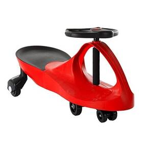 Trademark Glb 80-1277rd Wiggle Car Ride On Toy No Batteries Gears Or Pedals Twist Red And Black
