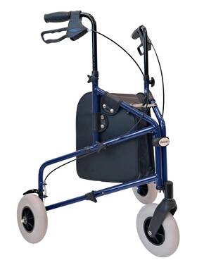 Tuffcare R335db Freedom Lightweight Retractable 3 Wheel Walker With Balloon Tires Rollator W