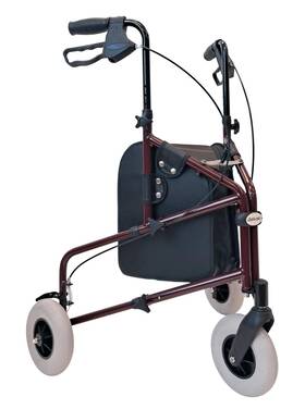 Tuffcare R335rd Freedom Lightweight Retractable 3 Wheel Walker With Balloon Tires Rollator W