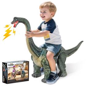 Twinkoo B0f9fq3dns Dinosaur Ride On Toy Cars For Kidstwinkoo Realistic Brachiosaurus Push Car