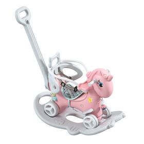 Tzou 955610261355 Baby Rocking Horse Balance Bike Ride On Toys With Push Handle Backrest Balanc