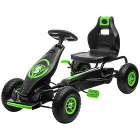 Uirio Us01-370256v00gn Pedal Go Kart Kids Ride-on Toy With Tough Wear-resistant Tread For 5-12 Years