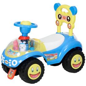 Uirio Us01-370360v00bu Toddler Push Car Foot To Floor Ride On Toy Kids Sliding With Underseat Storage