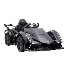 Uirio Us02-370204v80bk Black Lamborghini Gt 12v Kids Ride-on Toy Battery Powered Sports Car With Remote
