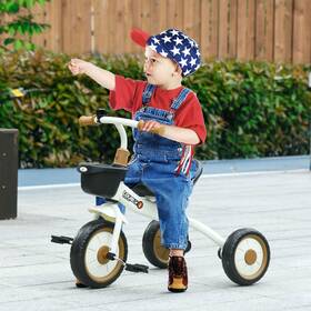 Uirio Us02-370267v00wt Tricycle For Kids Age 2-5 Toddler Bike Girls And Boys White