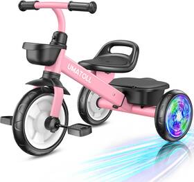 Umatoll 726084782167 Tricycle For Toddlers 2-5 Year Old Ajustable Toddler Bike Outdoor Toys