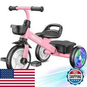 Umatoll B0dp9nlg63 Tricycle For Toddlers 2-5 Year Old Ajustable Toddler Bike Outdoor Toys