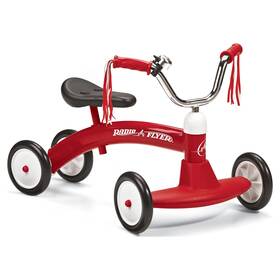 Un Brand 313040481495 Scoot About Ride-on For Kids 1 To 3 Years Steel Red