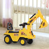 Us301-0570142 Homcom Ride On Excavator Digger Scooter Pulling Cart 842525138758