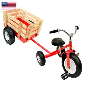 Valley B014e0vn52 All Terrain Tricycle Wagon Red Cart-042r Red-trike
