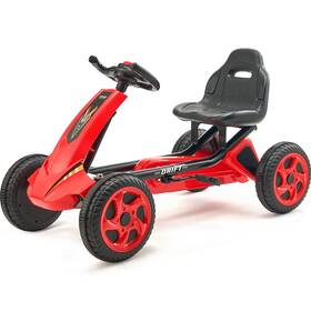 Vevor Ettbcjtk38s6fxzbj Go Kart 4 Wheel Pedal Ride On Toy For Kids Ages 3-8 Adjustable Seat Red