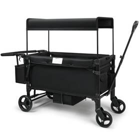Vooi 094759333892 Stroller Wagon 2 Seater Kids Collapsible With 5-point Harnesses Zipp