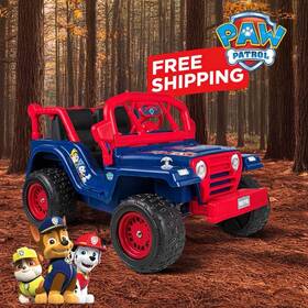 Voyager 021331093530 Paw Patrol 12v Kids Ride On Car 2 Seater Electric Jeep Lights Music Remote