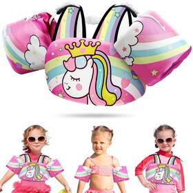 Vvinca Vv-lfcasv-001 Separable Toddler Swim Vest Fit 22-66 Lbs 2-6 Years 3 In