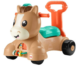 Walk Bounce And Ride Pony Infant To Toddler Musical Walker Ride-on Toy