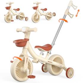 Welspo Mrwelsp0934 5-in-1 Toddler Tricycle With Push Handle For Boys And Girls Ages 2 3 4 5