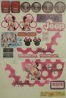 Bbm95-0310a Wheels Jeep- Sticker Sheet Power Minnie