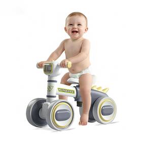 Winhope Phc1005grey Baby Balance Bike For 1-3 Year Old Boys And Girls Silent Wheels With