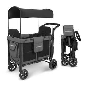 Wonderfold W2og-gry W2 Original Stroller Wagon 2 Seater - Collapsible With Seat