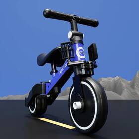 Xjd Lj-as006 4 In 1 Toddler Balance Bike Kids Trike For 1-4 Years Old Blue 3 Wheel New