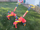 Yellow Telescopic Red Removable Tricycle Handle