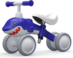 Ygjt 726084983113 Blue Shark Adjustable Balance Bike For Toddlers 12-48 Months