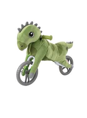 Yvolution 101232 My Buddy Wheels Balance Bike Plush Toy Green Dinosaur